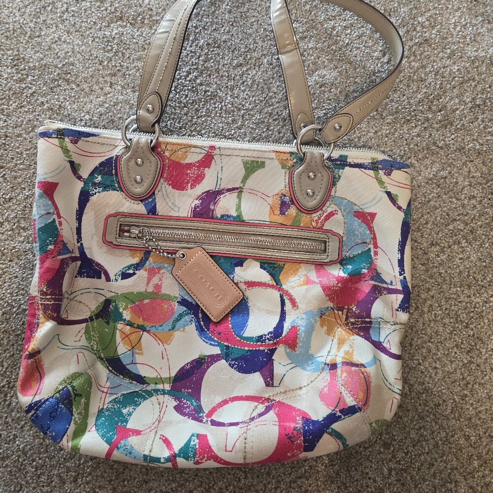 Multi Color Authentic Coach Bag - image 1